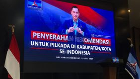 Ketua Umum Partai Demokrat, Agus Harimurti Yudhoyono, mengumumkan 55 pasangan kader Demokrat yang akan berkompetisi dalam Pilkada 2024 