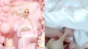 Syahrini memposting potret anak pertamanya yang diberi nama Princess R di Instagram.