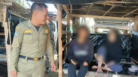 Satuan Polisi Pamong Praja (Satpol PP) Kabupaten Pemalang melaksanakan patroli wilayah obyek wisata Pantai Sumur Pandan.