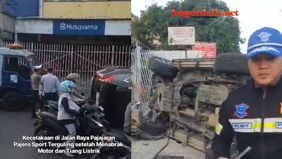 Pengemudi harus dilarikan ke rumah sakit.