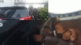 Beredar video sebebuah mobil Innova dengan nomor polisi B 2689 KZW berhenti tiba-tiba. Video itu diunggah oleh akun Instagram @tmcpoldametro.

