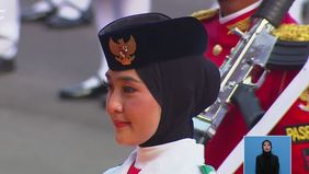 Unggahan video Paskibraka muslimah memakai hijab mendapat respons positif dari netizen Indonesia.