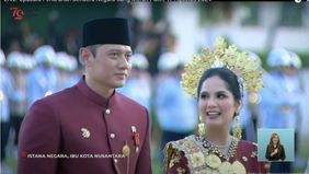 Menteri Agraria dan Tata Ruang, Agus Harimurti Yudhoyono (AHY) dan Istrinya yaitu Anisa Pohan berhasil menang busana adat terbaik saat HUT RI ke-79 di IKN.