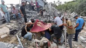 Serangan Israel di Zawayda, Gaza, menewaskan sedikitnya 17 warga Palestina dan melukai puluhan orang lainnya.