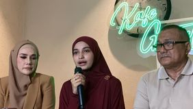 Cut Intan Nabila membantah soal isu cabut laporan di Polres Bogor.