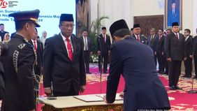 Supratman Andi Agtas dilantik menjadi Menkumham 