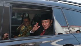 Menteri Agraria dan Tata Ruang, AHY, hadiri pelantikan pejabat negara, berharap transisi kepemimpinan pemerintahan berjalan dengan baik.