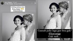 Penyanyi Rio Clappy menolak lagu "Bunga Abadi" digunakan oleh Kaesang Pangarep dan Erina Gudono di Instagram.