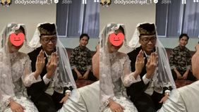 Lewat story Instagramnya, Doddy mengunggah foto pernikahannya.