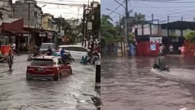 Hujan deras di Medan menyebabkan banjir dan merusak kendaraan, mempertanyakan efektivitas kolam retensi baru di Jalan Dr. Mansyur.