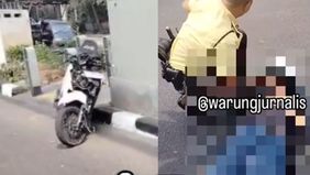 Perempatan Pulomas di Jakarta Timur menjadi lokasi kecelakaan hebat antara dua sepeda motor, pada Jumat, (30/8/2024).