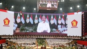 Presiden Jokowi sempat menyinggung angka 08 yang selama ini identik dengan sosok Prabowo Subianto di acara apel kader dan penutupan rapimnas Partai Gerindra di Indonesia Arena.