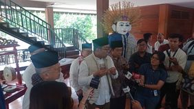 Bakal Calon Gubernur Jakarta, Ridwan Kamil berkunjung ke Museum Betawi Setu Babakan, Jakarta Selatan, Rabu 4 September 2024.