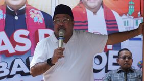 Bakal Calon Wakil Gubernur Jakarta Rano Karno alias Bang Doel melakukan konsolodiasi pemenangan di Warung Garasi Si Doel, Karang Asri, Lebak Bulus, Jakarta Selatan, Jumat, 6 September 2024.