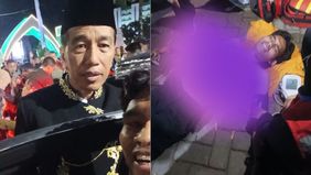 Seorang mahasiswa membuat heboh media sosial setelah nekat menerobos Ring 1 demi bisa berfoto bersama Presiden Joko Widodo.