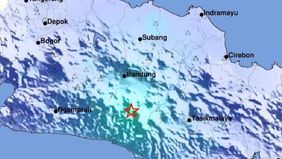  Badan Meteorologi, Klimatologi, dan Geofisika (BMKG) mendeteksi gempa berkekuatan 5,0 magnitudo mengguncang Kabupaten Bandung, Jawa Barat, Rabu pukul 09.41 WIB.