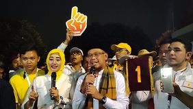 pasangan Imam Budi Hartono dan Ririn Farabi A. Rafiq mendapatkan nomor urut 1.