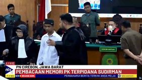 Sudirman Menjalani Sidang PK Perdana di Pengadilan Negeri Cirebon.
