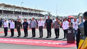 Presiden Jokowi Menyampaikan Apresiasi Atas Perkembangan Dan Kesuksesan Pelaksanaan Pertamina Grand Prix of Indonesia Dalam Tiga Tahun Terakhir. 