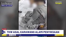 TKW Asal Karawang Nurlela Terlihat Kesakitan Dengan Luka Di Sekujur Tubuhnya. 