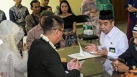 Viral di media sosial pernyataan diduga penghulu yang menyebut bahwa pernikahan hari Sabtu dan Minggu dilarang 