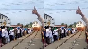 Baru-baru ini sebuah video menjadi viral di media sosial, memperlihatkan sebuah momen di mana pengajian dilaksanakan tepat di dekat rel kereta api. Bahkan, lokasi pengajian ini sangat berdekatan dengan rel kereta.