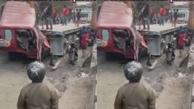 Sebuah kecelakaan beruntun melibatkan tiga truk trailer dan satu mobil boks terjadi di kawasan Cilincing, Jakarta Utara, pada Rabu (16/10/2024) sore.