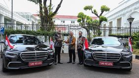 Mercedes Benz S-Class Digunakan Sebagai Kendaraan Resmi Para Tamu Negara VVIP dan VIP Pada Pelantikan Presiden Dan Wapres Periode 2024-2029, Prabowo Subianto-Gibran Rakabuming Raka.
