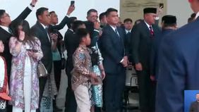 Prabowo tiba di Istana usai dilantik di Gedung DPR/MPR RI