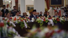 alam rangka pelantikan presiden dan wakil presiden terpilih 2024-2029, Prabowo Subianto-Gibran Rakabuming Raka, sejumlah tamu VVIP seperti kepala negara, perdana menteri (PM) dan wakil presiden berdatangan untuk menghadiri agenda.