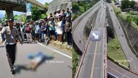 Seorang pria yang diketahui sebagai Pegawai Negeri Sipil (PNS) bernama Wilheim Kyreieleison Wagunu (33), diduga melakukan bunuh diri dengan cara melompat dari Jembatan Interchange Manado.