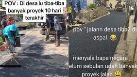 Tampaknya negara mulai melakukan perbaikan di berbagai sektor dengan kehadiran kepemimpinan baru Prabowo Subianto. Salah satu indikasinya terlihat dari beberapa jalan desa yang tiba-tiba mendapatkan perbaikan.