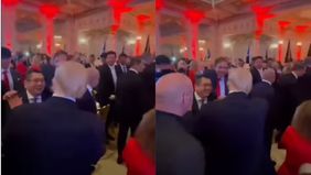 Hary Tanoesoedibjo menghadiri acara Election Night di rumah Donald Trump di Mar-a-Lago, West Palm Beach, Florida, pada Selasa malam waktu setempat, 5 November 2024.