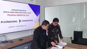 Lembaga Survei Poltracking Indonesia dan Nusantara TV berkolaborasi untuk menyiarkan hasil quick count Pilkada Serentak 2024 secara akurat dan cepat.