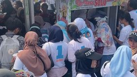 Makanan gratis ini disediakan oleh UMKM yang dihadirkan penyelenggara.