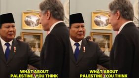 Terekam momen ketika Presiden RI Prabowo Subianto membahas isu Palestina dengan Menteri Luar Negeri Amerika Serikat Antony Blinken. Isu ini muncul secara tiba-tiba dari Prabowo saat berbincang santai dengan Antony Blinken setelah acara makan malam be