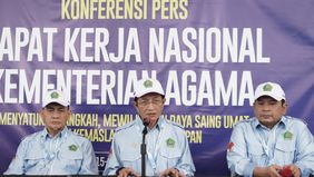 Menteri Agama (Menag) Nasaruddin Umar bersama Wakil Menag Muhammad Syafi mendatangi kantor KPK di Kuningan, Jakarta Selatan, Selasa, 19 November 2024.