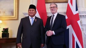 Presiden RI, Prabowo Subianto dan Perdana Menteri Inggris Keir Starmer menyuarakan komitmen bersama untuk mendorong perdamaian di wilayah konflik Gaza.