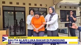 Seftyana (35) ditangkap oleh Unit PPA Satreskrim Polres Metro Depok karena menyiramkan air panas mendidih ke tubuh seorang bayi berusia 1 tahun 3 bulan berinisial KCB. 