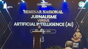 Dewan Pers menggelar Seminar Nasional bertema Jurnalisme versus Artificial Intelligence di Hotel Aryaduta, Jakarta, Rabu, 11 Desember 2024. Acara ini merupakan rangkaian dari Anugerah Dewan Pers 2024. 