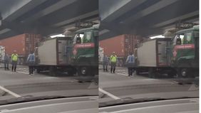 Terjadi di tol jakarta-cikampek.