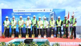 PT Pulo Mas Jaya telah melaksanakan topping off ceremony di kawasan Pulomas, Kelurahan Kayu Putih, Kecamatan Pulo Gadung, Jakarta Timur.