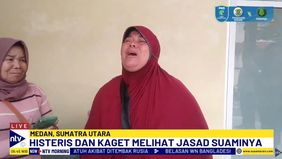 Dumaria Simangunsong, Istri Dari BS, Tampak Sangat Terpukul Dan Histeris Setelah Mengetahui Suaminya Telah Meninggal Dunia.