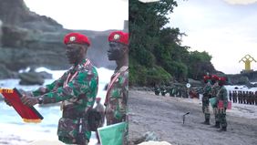 Danjen Kopassus Mayjen TNI Djon Afriandi secara resmi meresmikan 157 prajurit Kopassus angkatan 109 dalam sebuah acara yang berlangsung di Pantai Permisan, Cilacap, Jawa Tengah, beberapa waktu lalu.