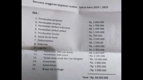 Surat tersebut beredar luas di media sosial.