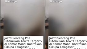 Pria tersebut ditemukan bersimbah darah.