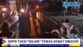 Sopir Taksi Online Meninggal Dunia Akibat Luka Bacok Pada Bagian Wajah Dan Perut.
