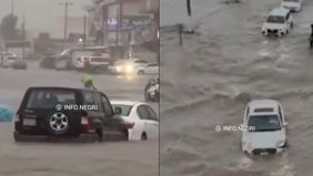 Mekkah, sebuah kota di Arab Saudi, mengalami banjir besar setelah dilanda hujan ekstrem pada Senin, 6 Januari 2025.