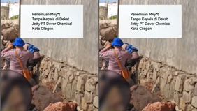 Mayat ditemukan tanpa kepala di pantai. Mayat diduga korban pembunuhan oleh OTK. Kasus ini sudah ditangani pihak berwajib.