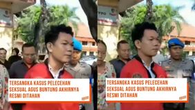 IWAS (22) alias Agus, seorang pria difabel yang menjadi tersangka kasus pelecehan seksual terhadap mahasiswi berinisial MA di Mataram, Nusa Tenggara Barat (NTB).